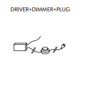 Kundalini - driver + dimmer + plug accessoires