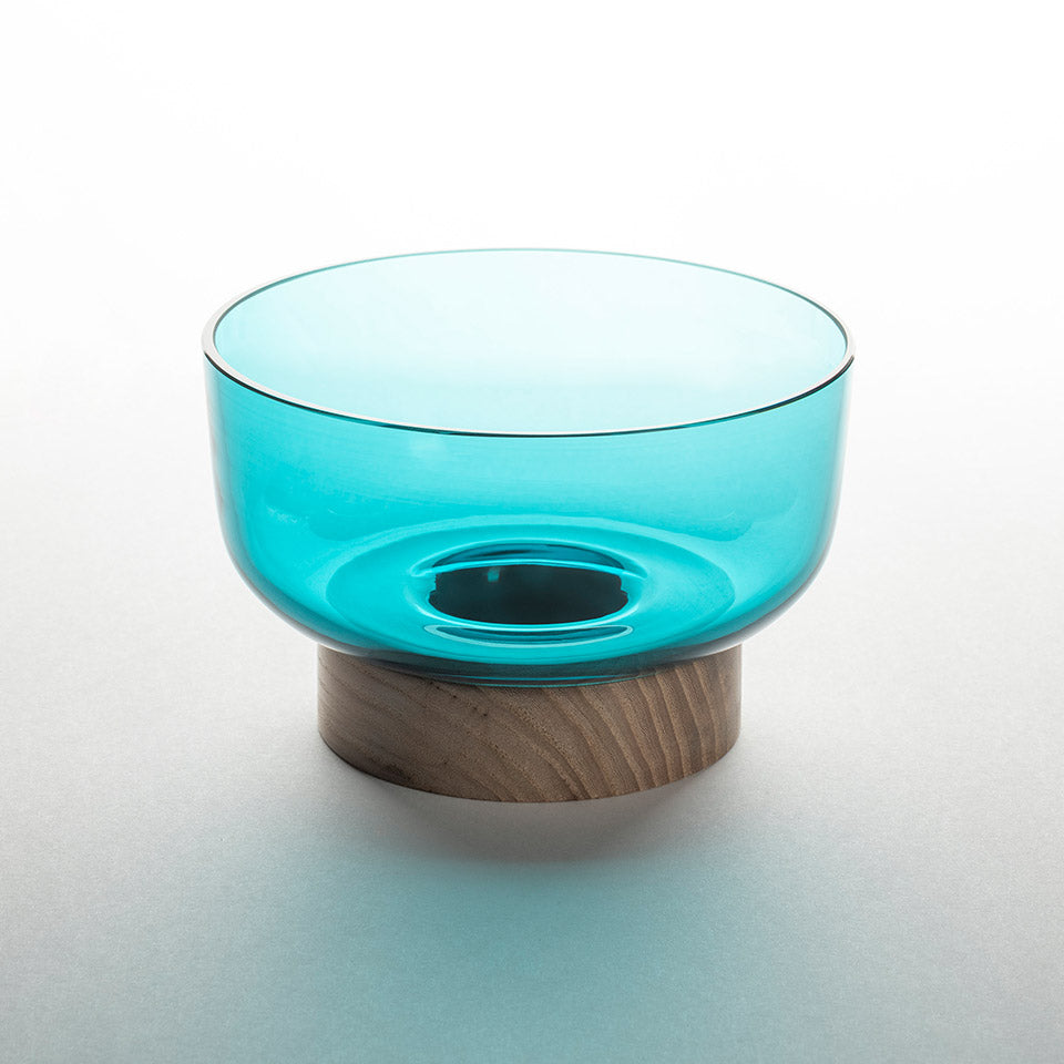 Artemide Bonta accessoires Turquoise glazen kom