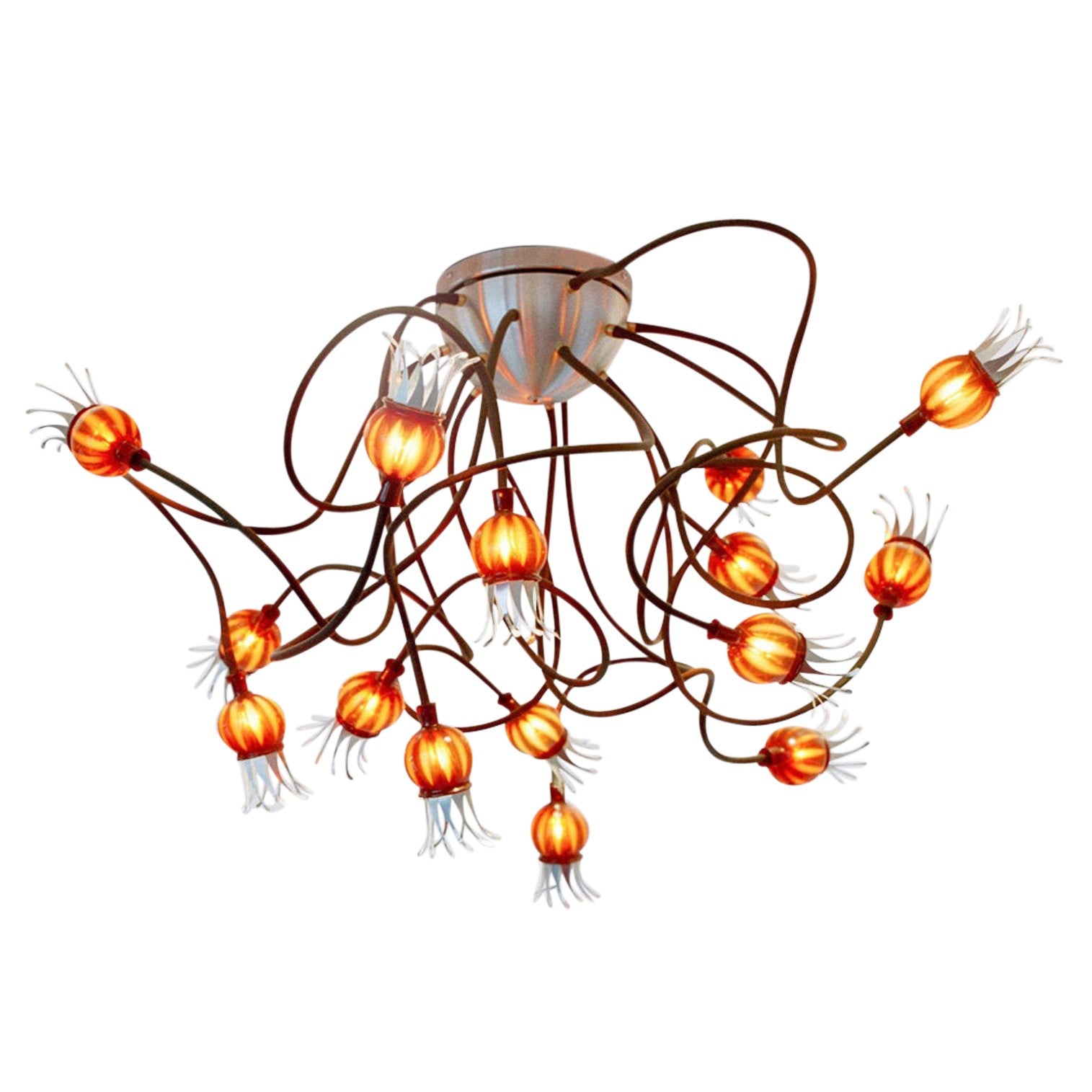 Serien - POPPY Ceiling 15 arms 75cm zwart plafondlamp