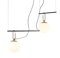 Artemide - NH S3 2 Arms Zwart / Messing hanglamp