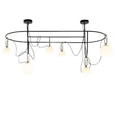 Artemide - NH S5 Ellittica Zwart / Messing hanglamp