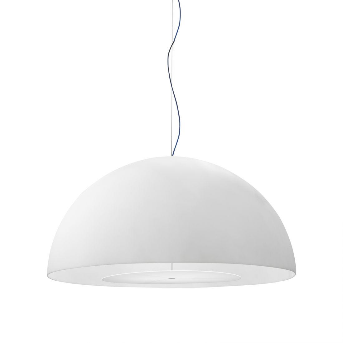 FontanaArte - Avico Medium Hanglamp wit (kabel blauw)