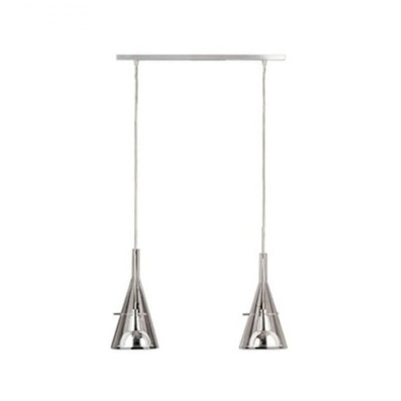 FontanaArte - Flûte Medium Hanglamp transparant chroom