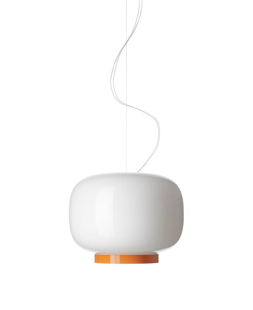 Foscarini - Chouchin Reverse 1 LED hanglamp met dimmer Wit / Oranje