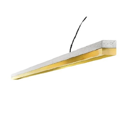 Gant - Concrete & Brass Pendant Light Hanglamp