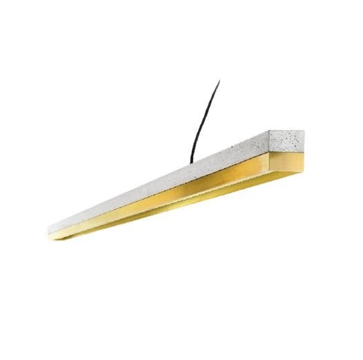 Gant - Concrete & Brass Pendant Light Hanglamp