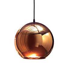 Tom Dixon - Copper Rond LED 45 hanglamp brons