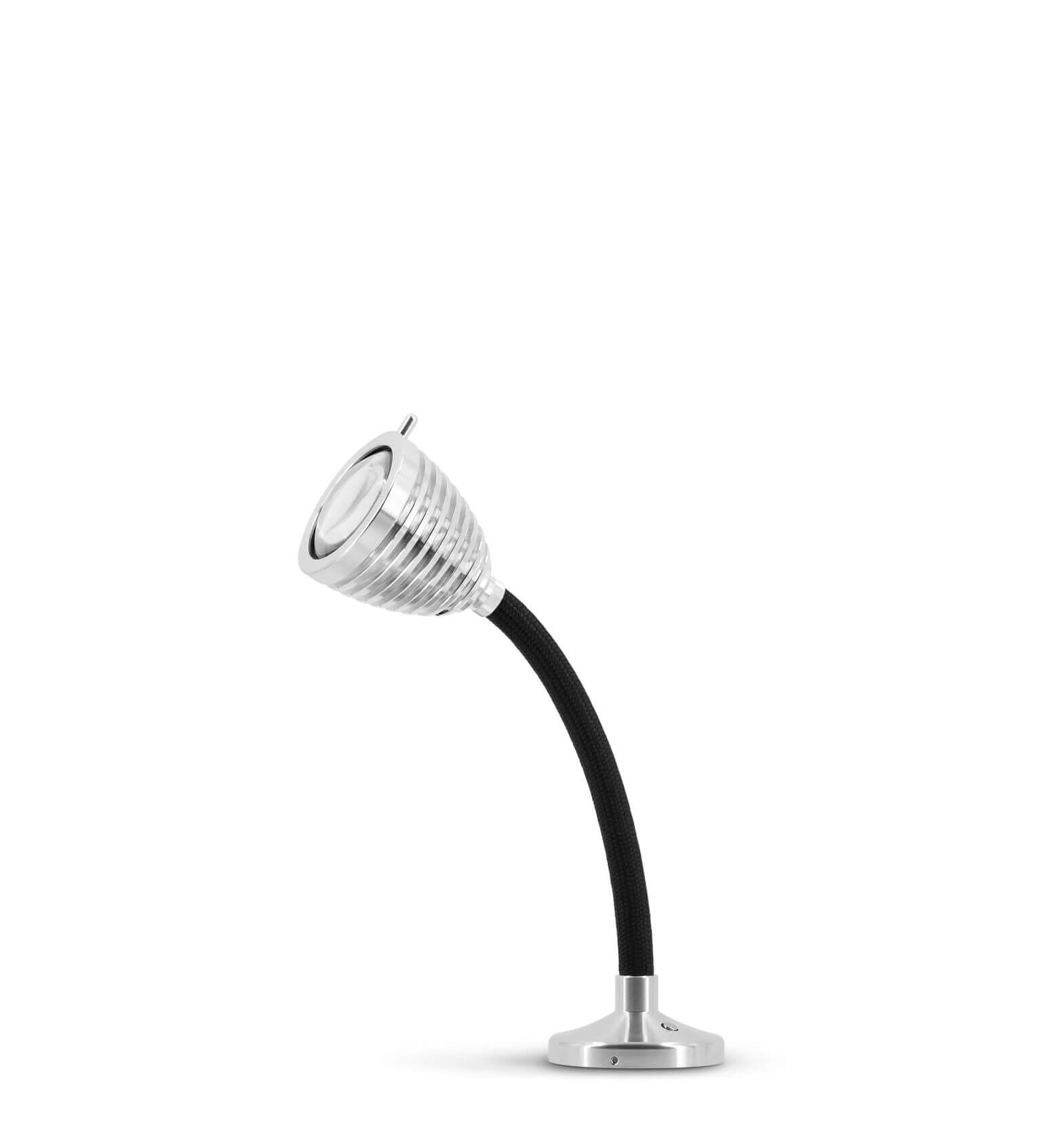 Less 'n' more - Athene AL Flexibele as kort Wandlamp / Plafondlamp alu