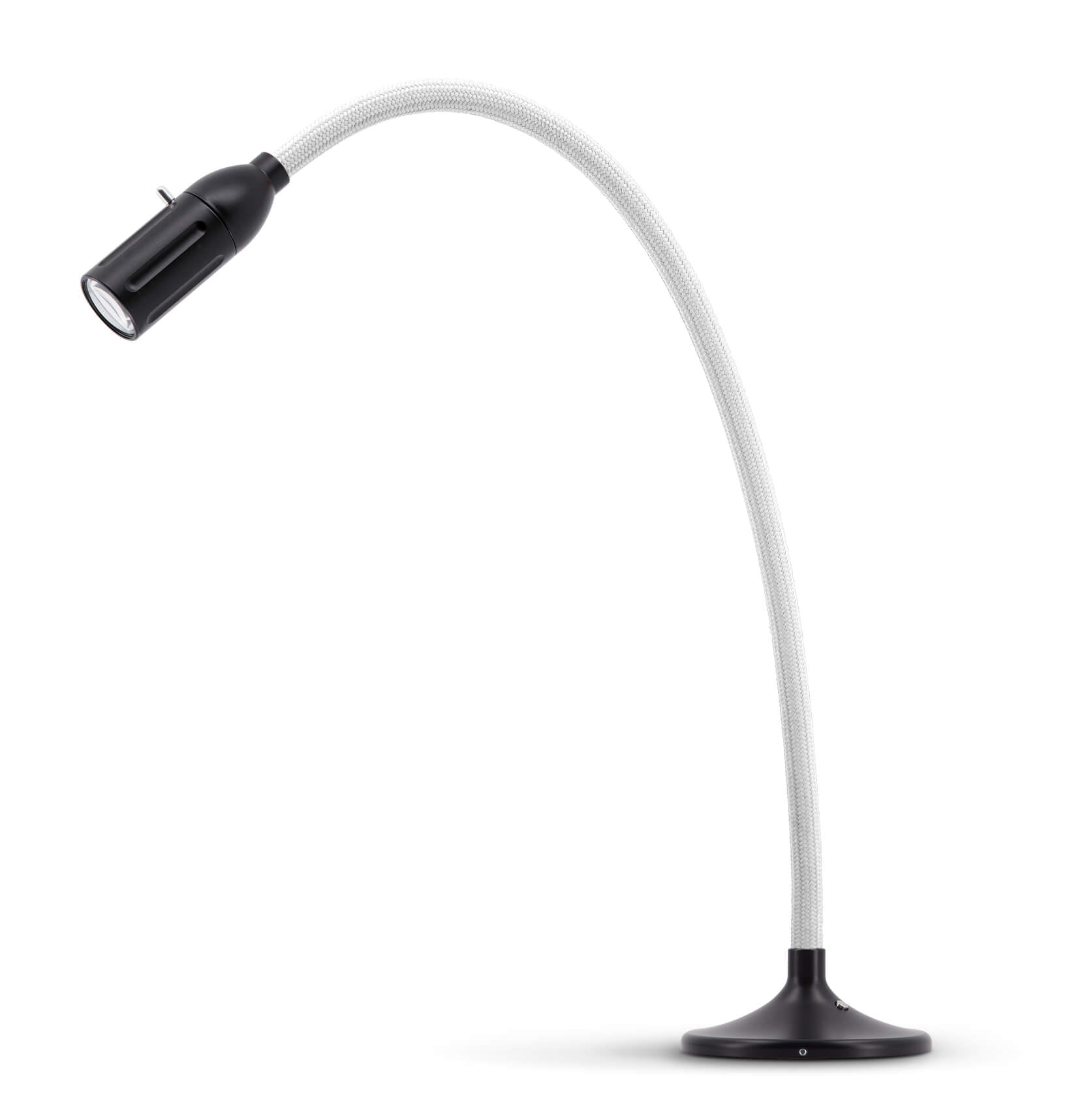 Less 'n' more - Zeus MDL Flexibele as lang Wandlamp / Plafondlamp zwart