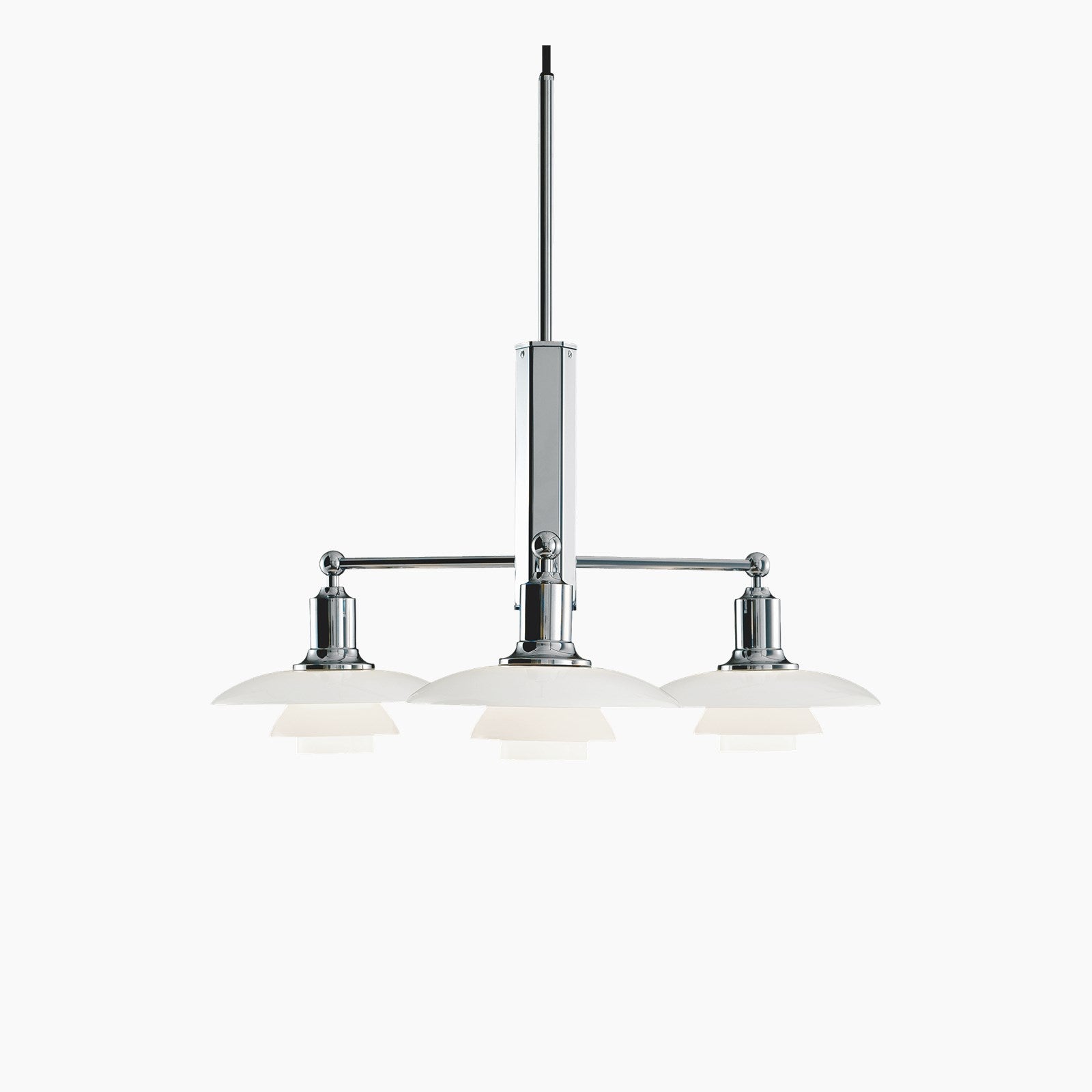 Louis Poulsen - PH 2/1 Stem Fitting Hanglamp Hoogglans verchroomd