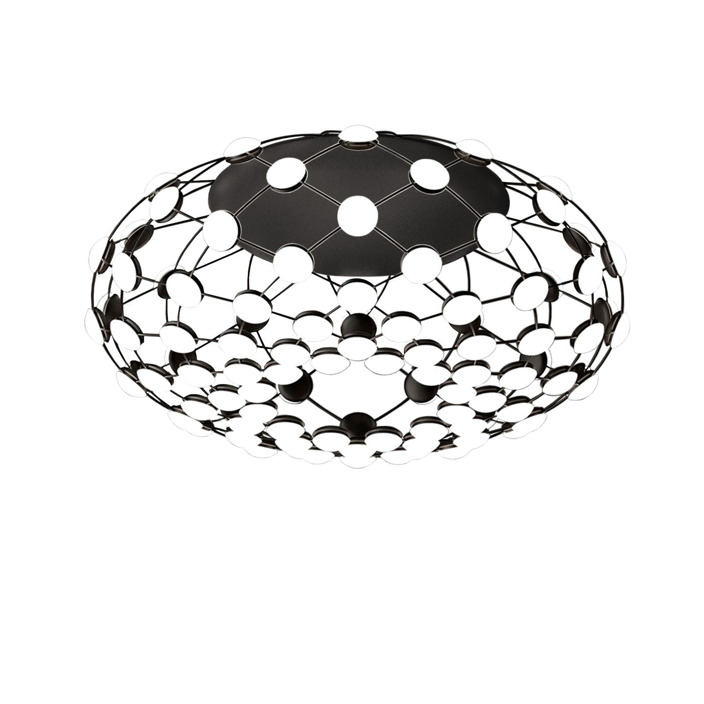 Luceplan - Mesh D86 Ø72cm LED plafondlamp zwart