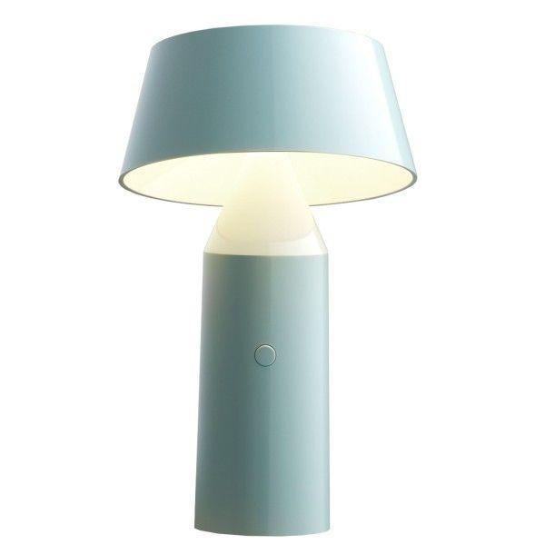 Marset Bicoca tafellamp oplaadbaar lichtblauw