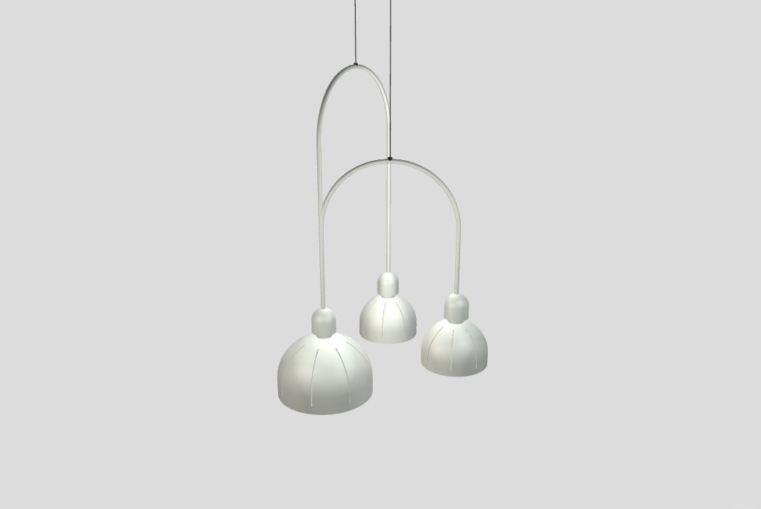 Masiero - Cupole Ang 3 Hanglamp wit