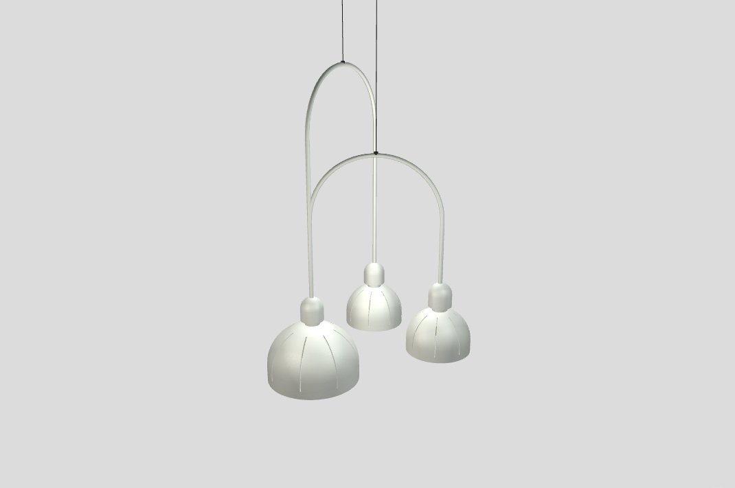 Masiero - Cupole Ang 3 Hanglamp wit