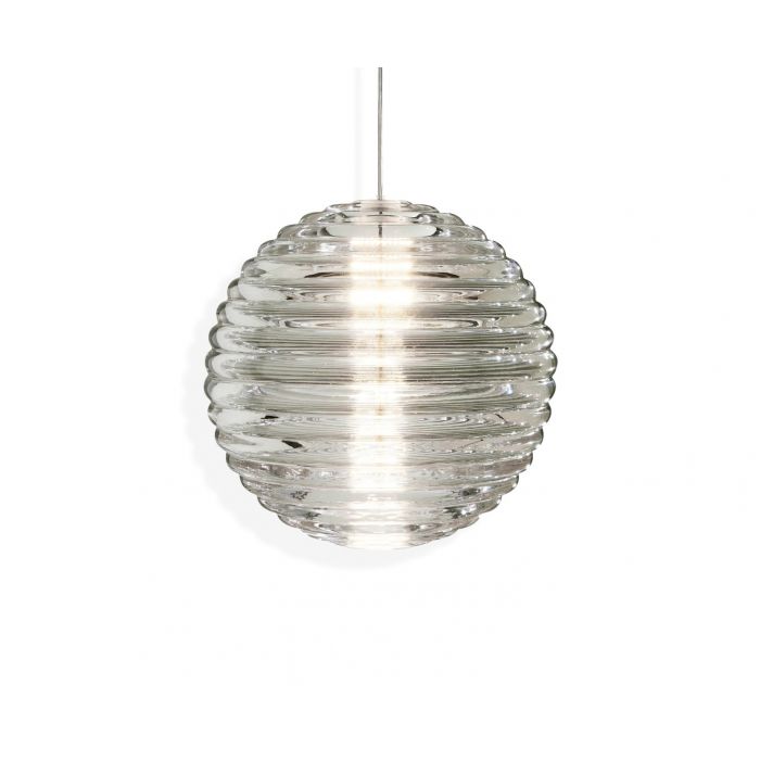 Tom Dixon Pressed Glass Light Sphere Pendant LED Glanzend