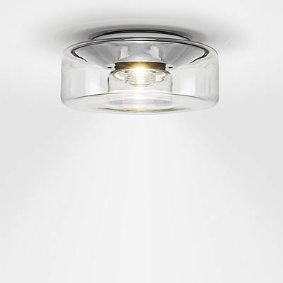 aanplakbiljet nog een keer buik Serien - CURLING Ceiling M plafondlamp glas | KOOT