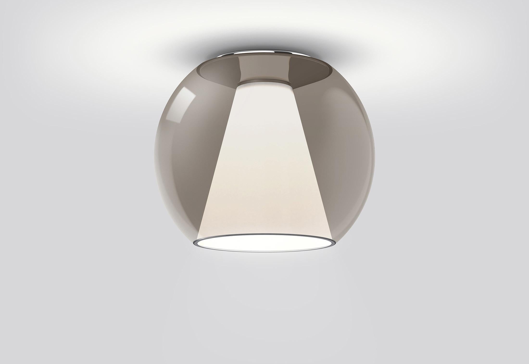 Serien - DRAFT Ceiling M with reflector plafondlamp glas