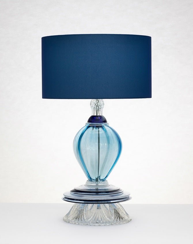 blue crystal table lamp