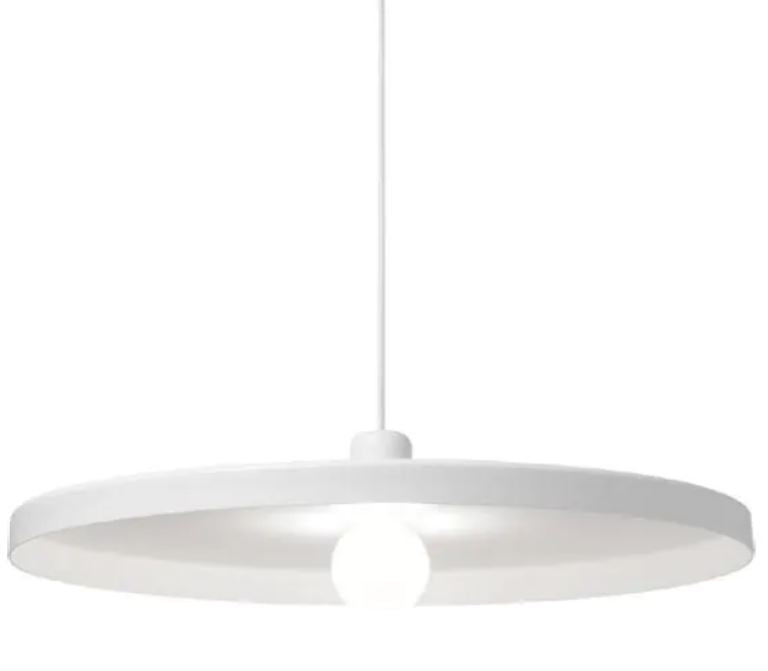 TossB - Disk hanging Hanglamp Wit / Wit