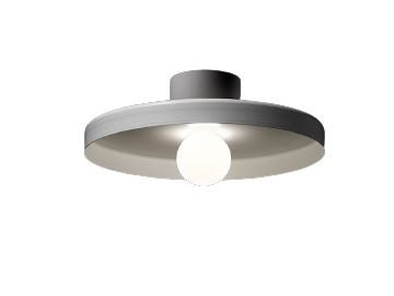 TossB Disk mini Wandlamp-Plafondlamp Wit-Wit