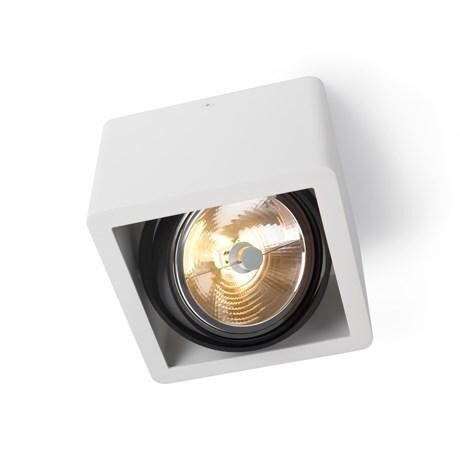 Trizo21 - R110 up G53 LED zwart ring Plafondlamp