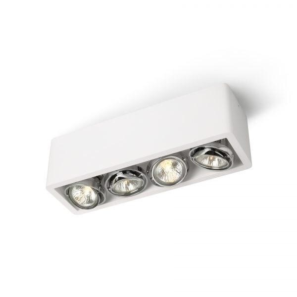 Trizo21 - R54 up GU10 chroom ring Plafondlamp