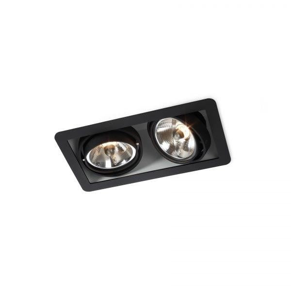 Trizo21 - R70 in zwart ring Plafondlamp