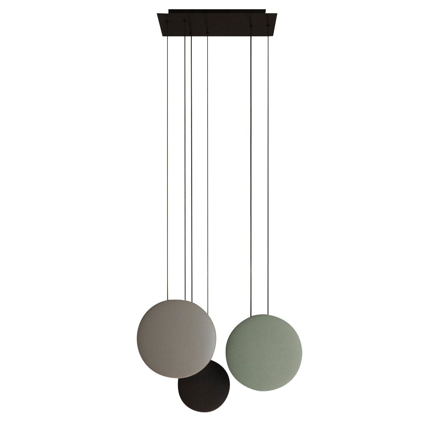 Vibia Cosmos 2510 hanglamp Groen-Chocola-Licht Grijs