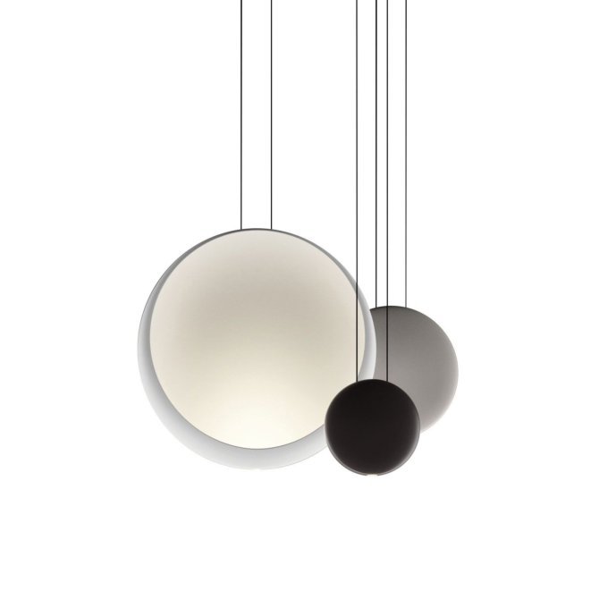 Vibia Cosmos 2511 hanglamp Licht Grijs-Wit-Chocola