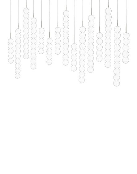 Terzani - Abacus 6x5 - 6x10 spheres medium linear Hanglamp