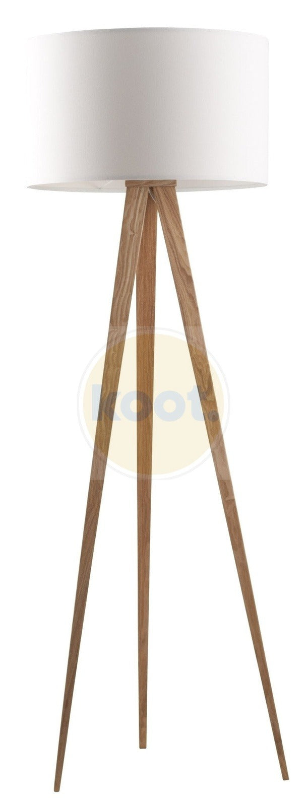 Zuiver Tripod Wood vloerlamp