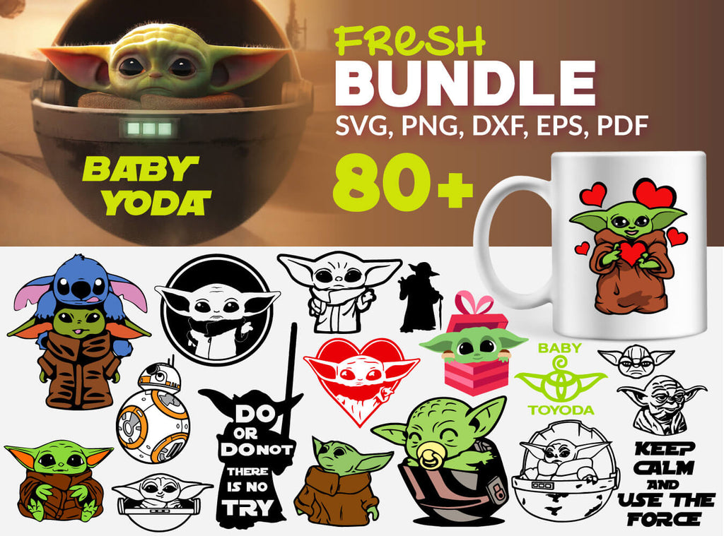 Download 80+ Baby Yoda SVG Bundle