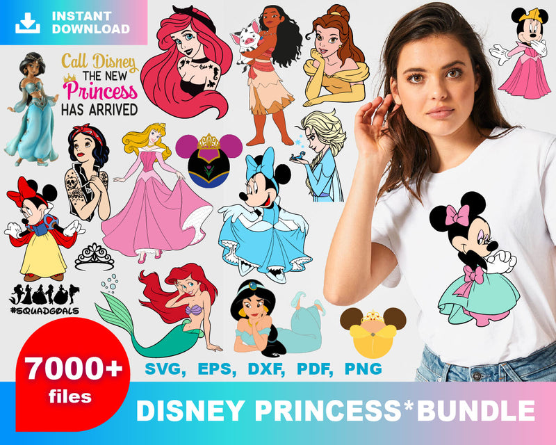 Download 7000 Disney Princess Svg Bundle 1 0 SVG, PNG, EPS, DXF File