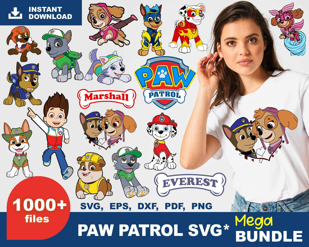 Download 1000+ Paw Patrol SVG Bundle 1.0