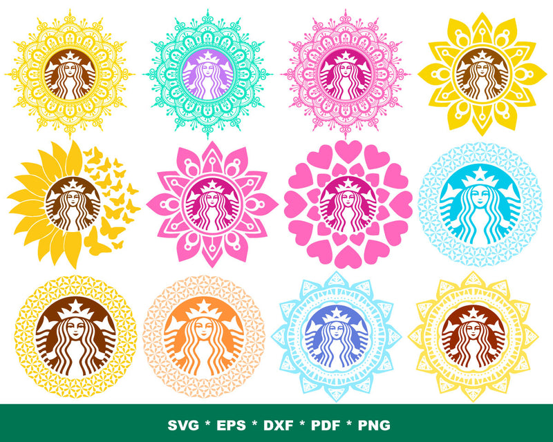 Download 200 Starbucks Mandala Svg Bundle 2 0 SVG, PNG, EPS, DXF File