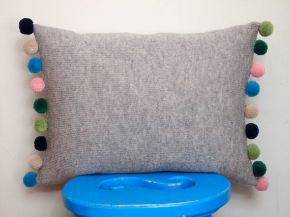 Pom-Pom Cushion by Holly & Evie