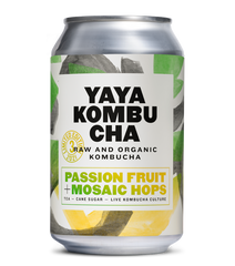 YAYA Kombucha Passion Fruit & Mosaic Hops