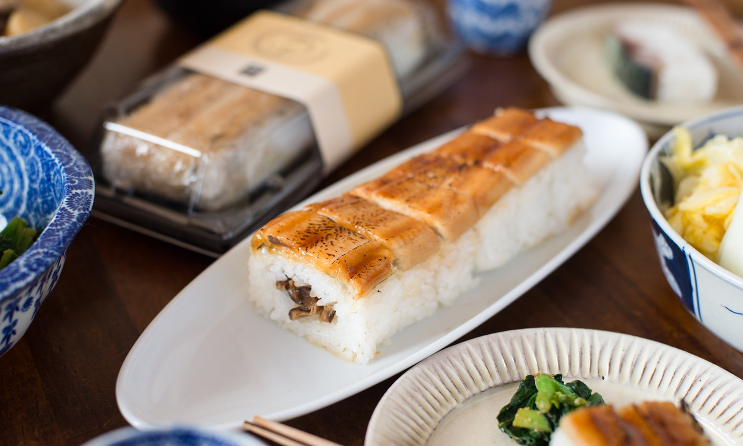 活〆穴子煮の押し寿司
