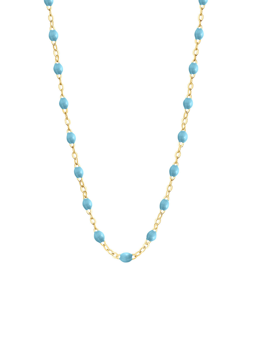 Photos - Pendant / Choker Necklace Classic Gigi Turquoise Resin Yellow Gold Necklace, 16