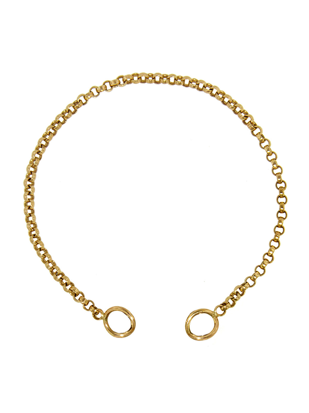 Photos - Bracelet Yellow Gold Rolo Chain , 6.5