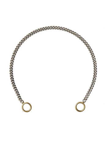 Sterling Silver Rolo Chain | Marla Aaron 17 / Yellow Gold / Sterling Silver