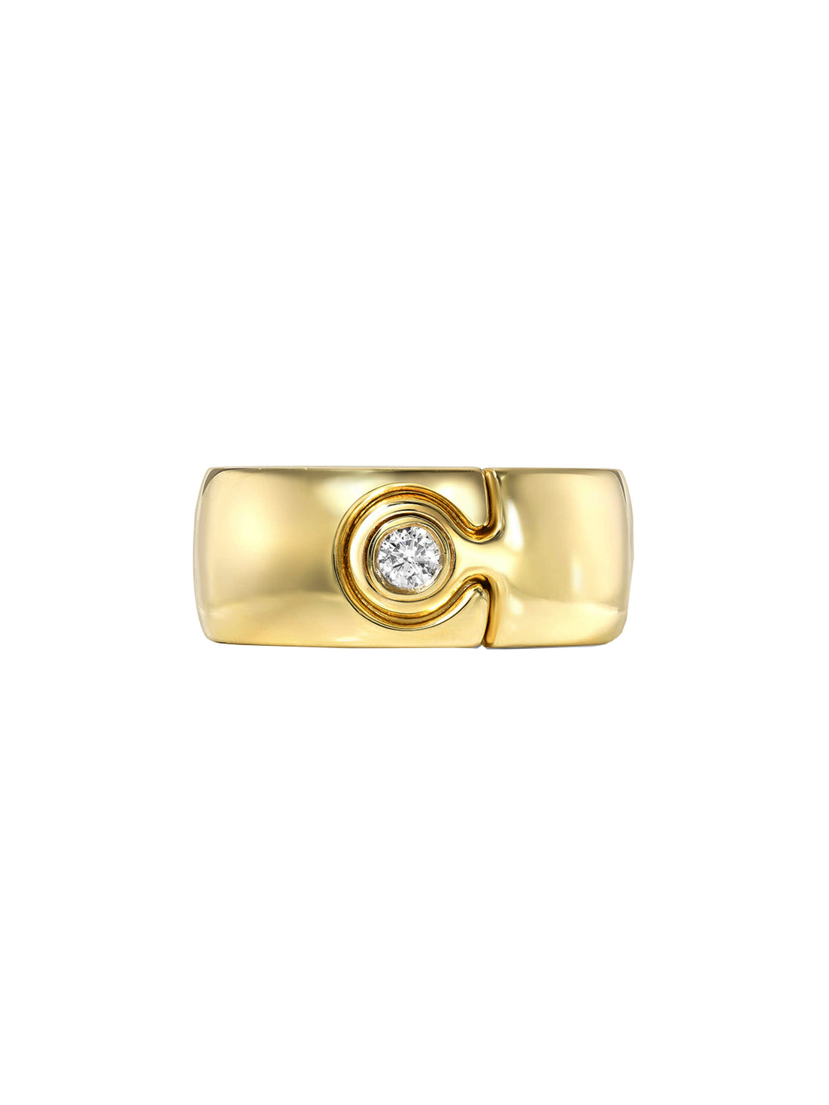 Photos - Ring Small Impetus Puzzle Yellow Gold , 5