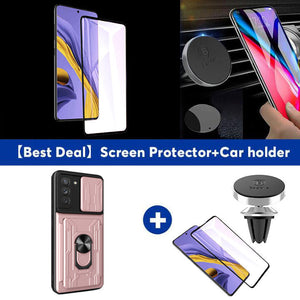 【SAMSUNG S22+ 5G】Multifunctional Card Holder Ring Bracket Goggles Phone Case