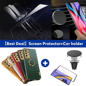 Colapachic Leather Magnetic Car Holder Phone Case For Samsung Galaxy A53