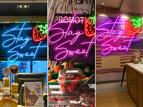 Stay Sweet neon sign in 3 colors