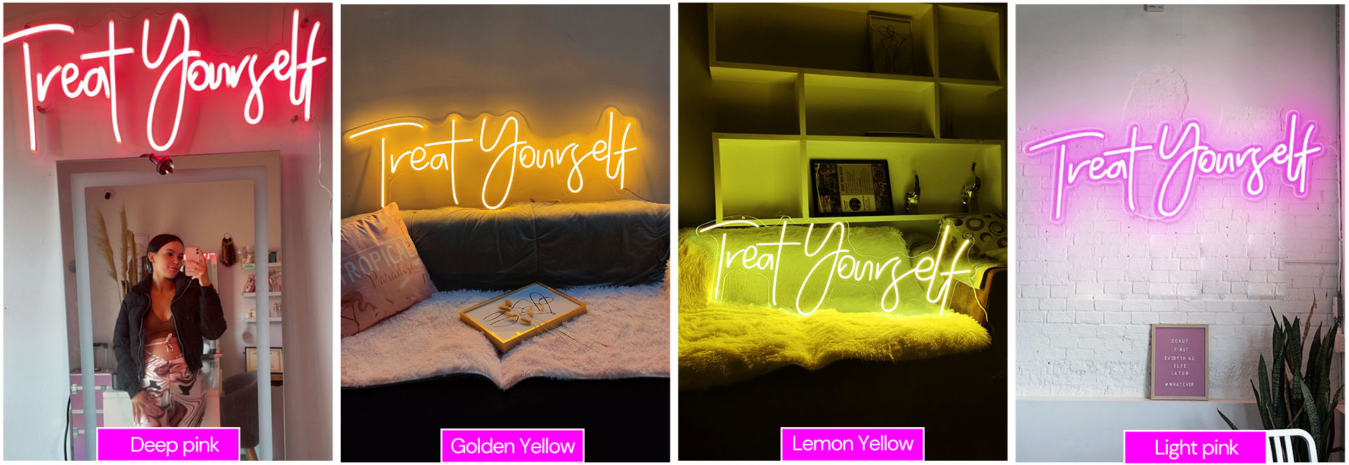 treat yourself led neon light sign