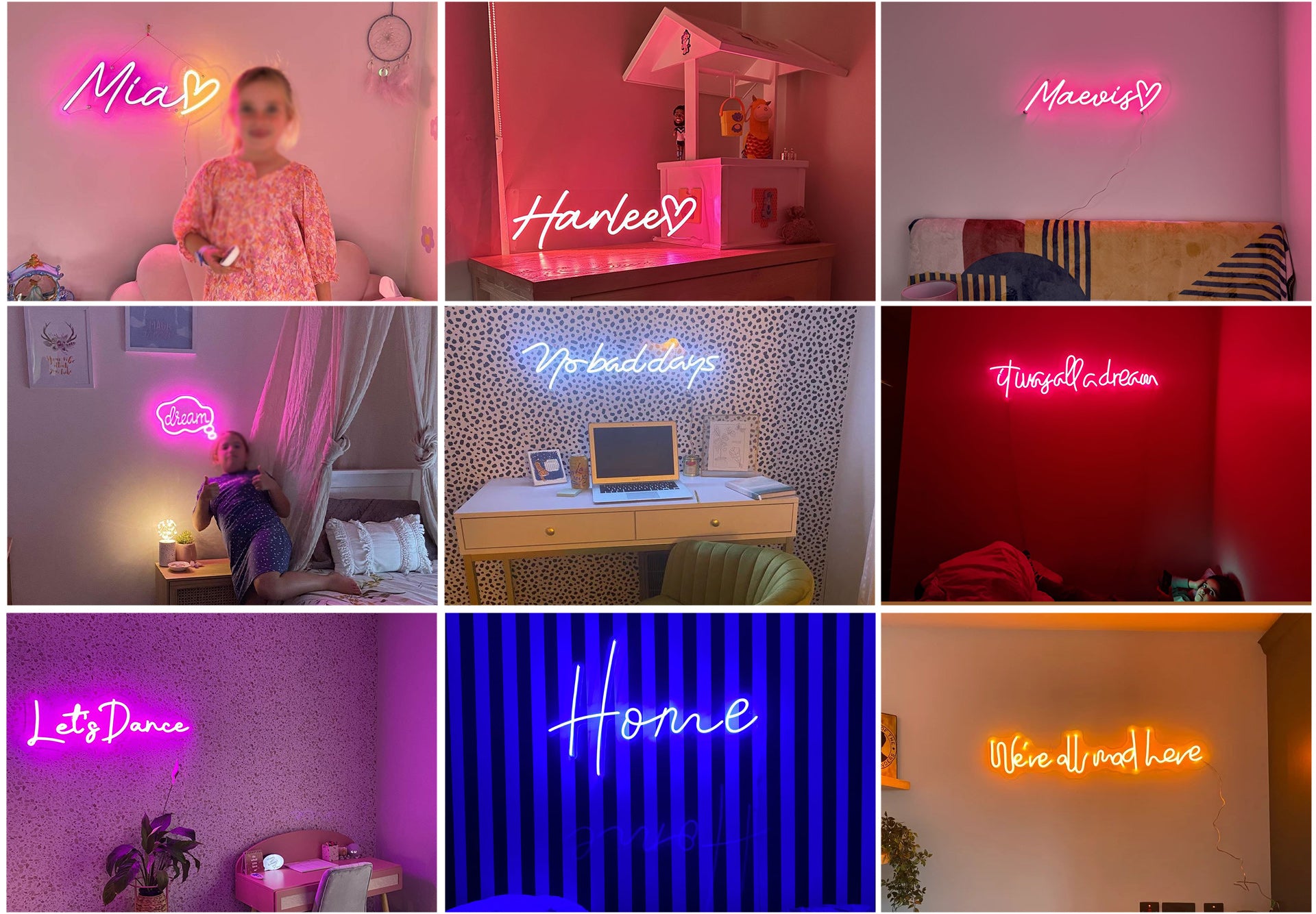 neon sign for home