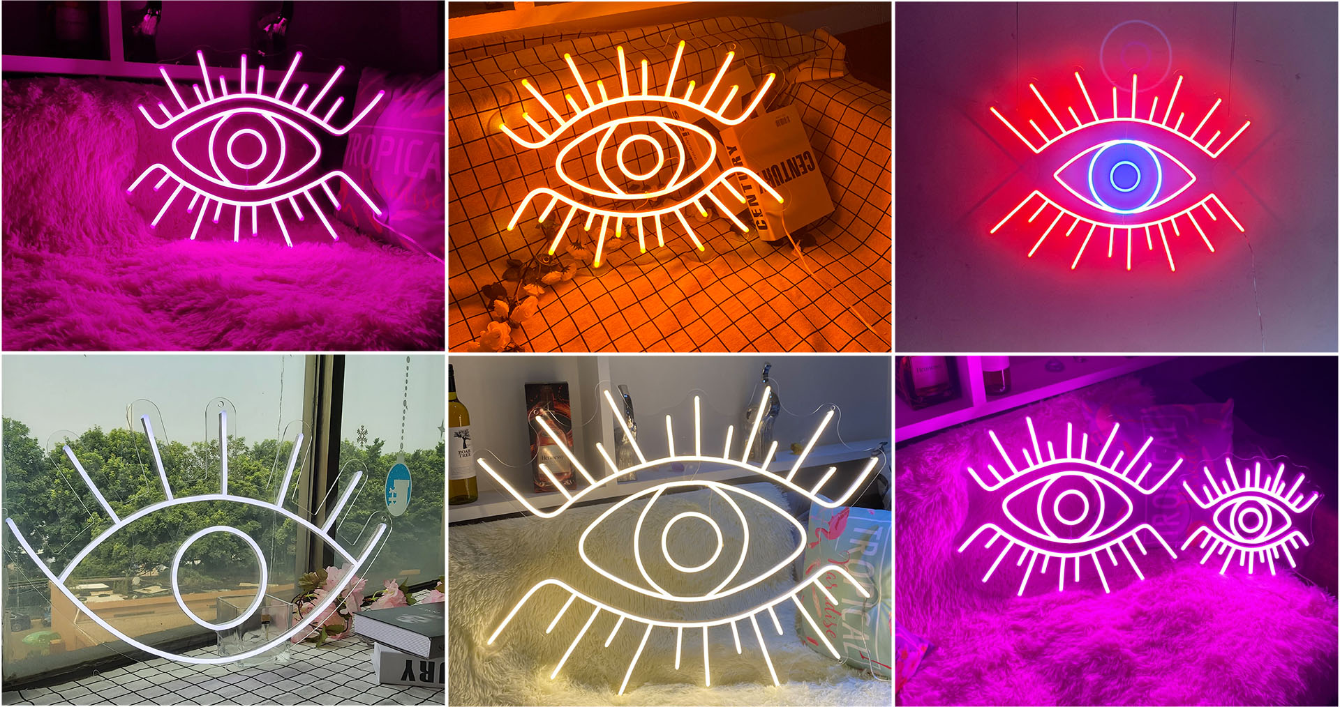 eye neon light sign