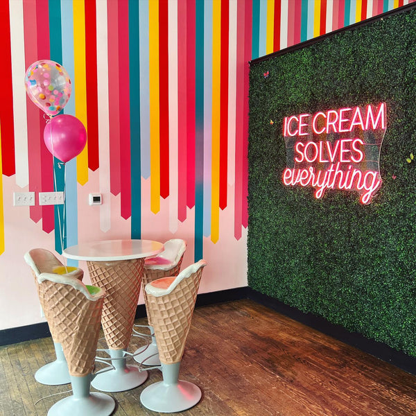 Ice-cream store decor