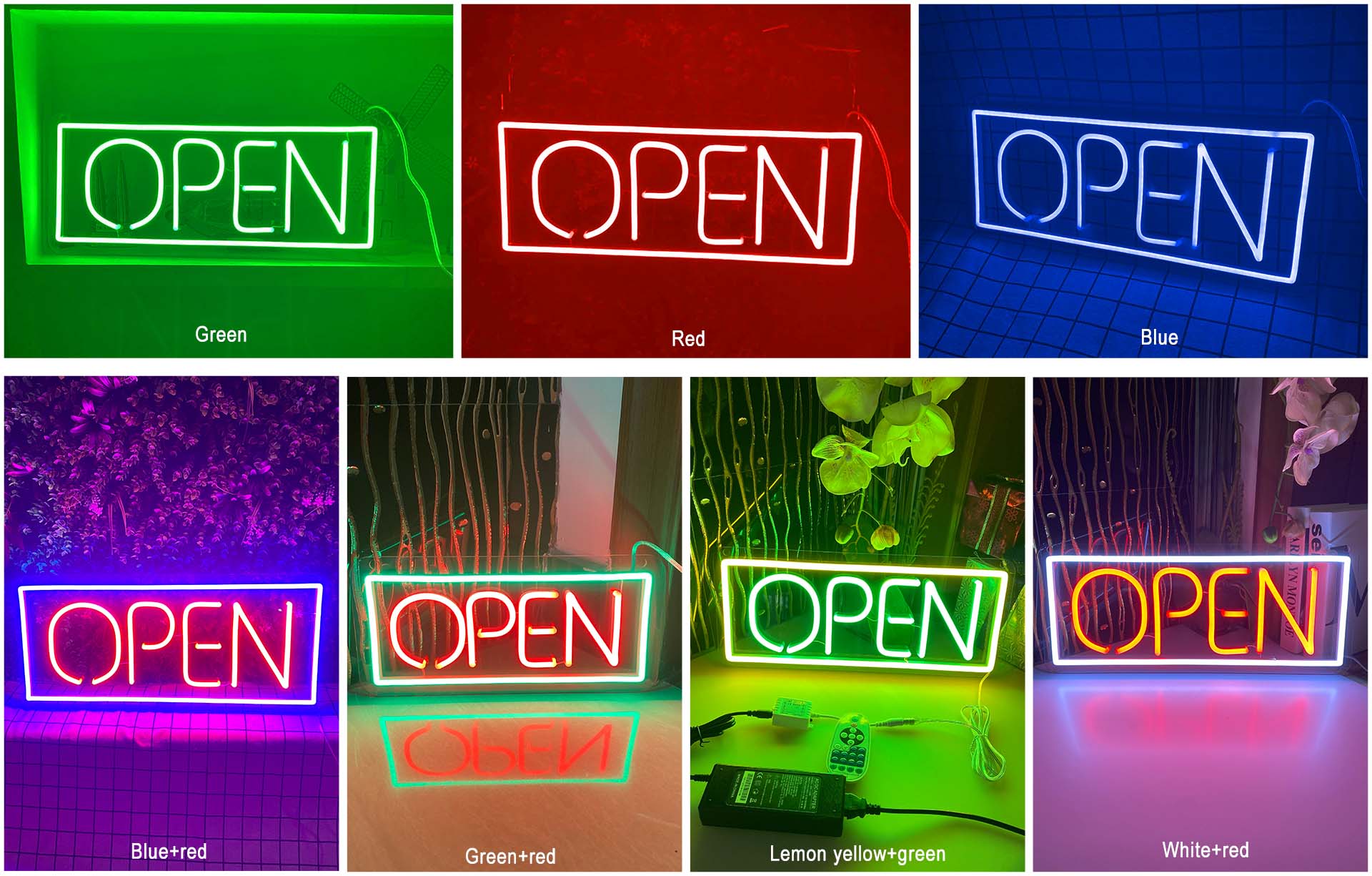 open sign colour